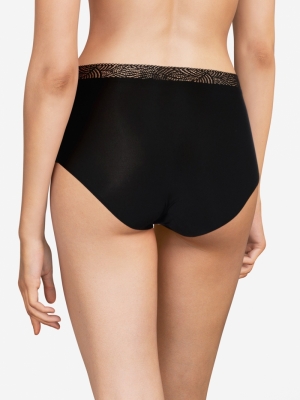 SOFTSTRETCH HIGH WAIST BRIEF 011/BLACK