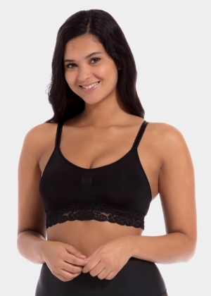 COMFORT BRA SPAGHETTI 160/BLACK LACE