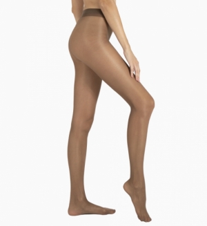 COLLANT SEMI-OPAQUE SATINE 30D NOISETTE